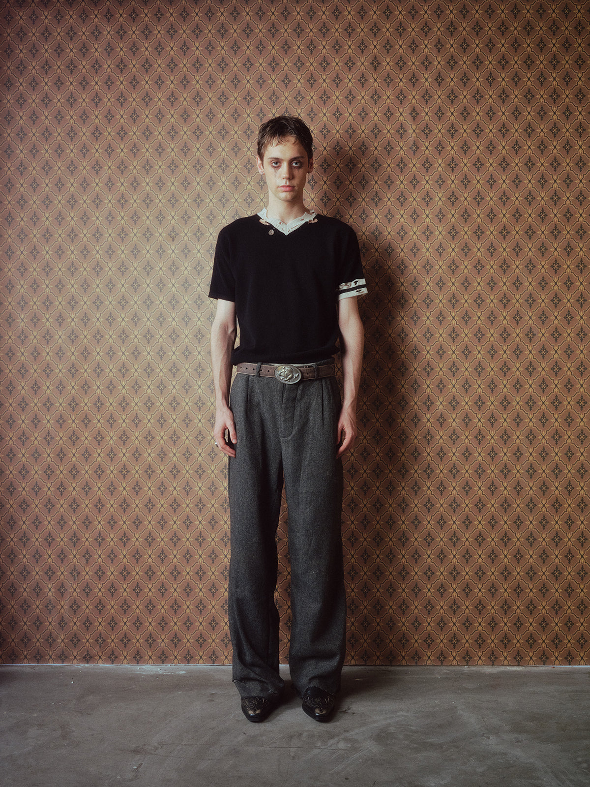 Damage Hem Casual Pants