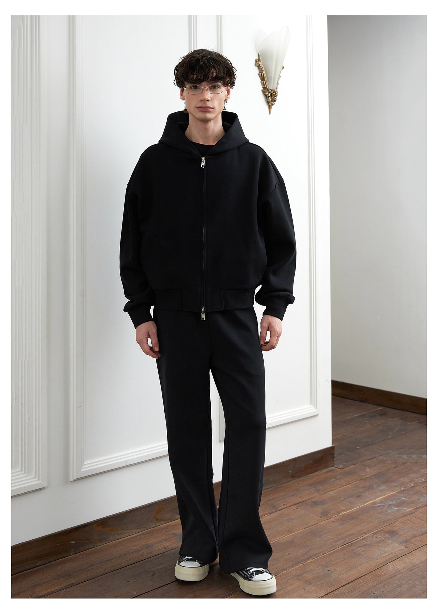 Stand-Up Hooded Sweatshirt Set