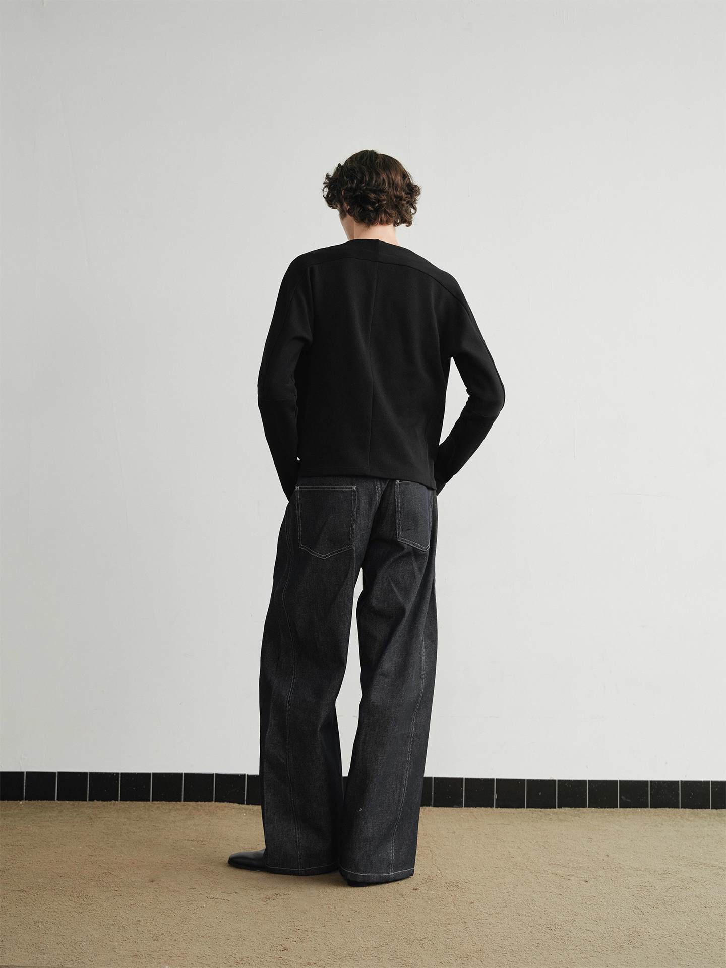 Pleated Single-Cut T-Shirt