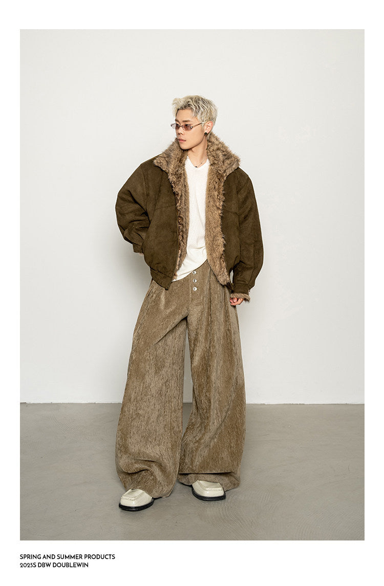 Faux Fox Fur Cotton Jacket
