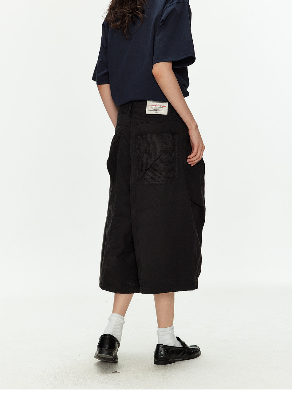 Mesh-Pocket Casual Shorts