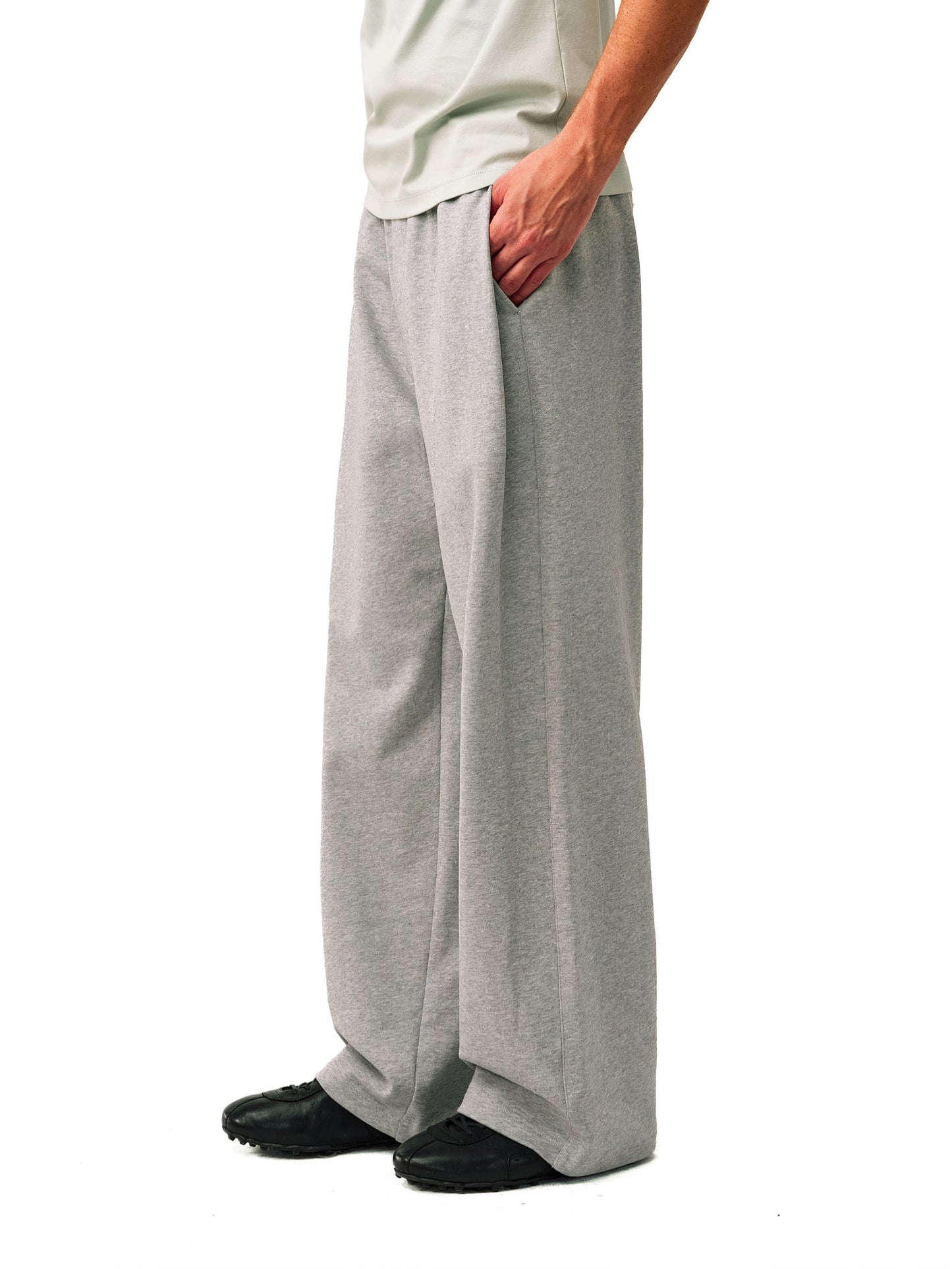 Side-Pleated Sweatpants