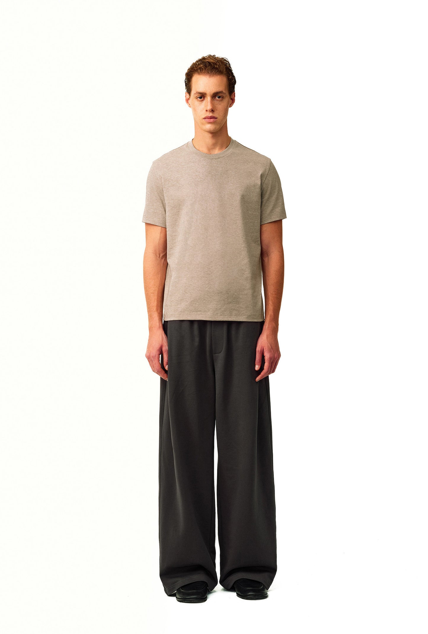 Side-Pleated Sweatpants