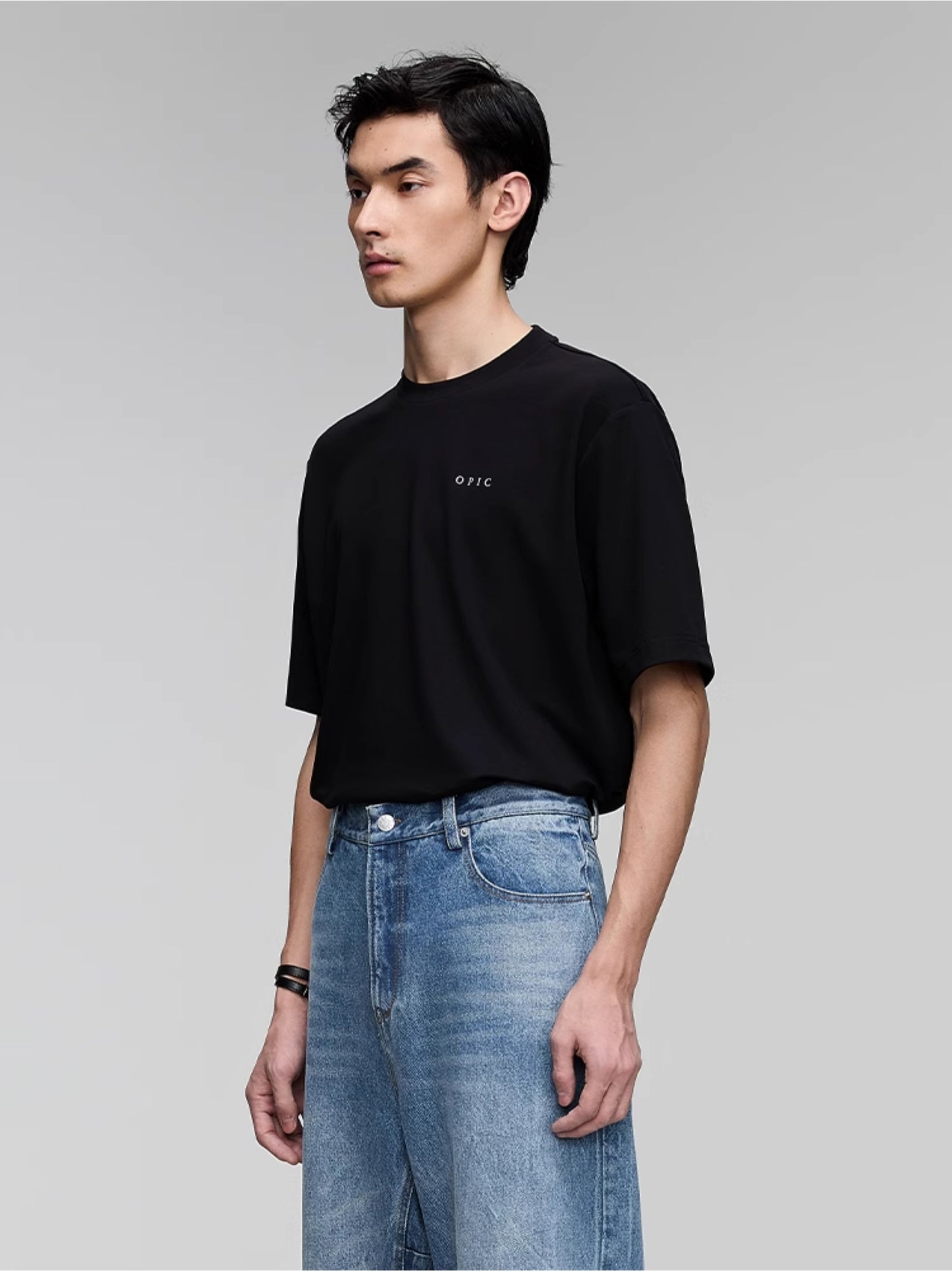 Round Neck Logo Print T-Shirt