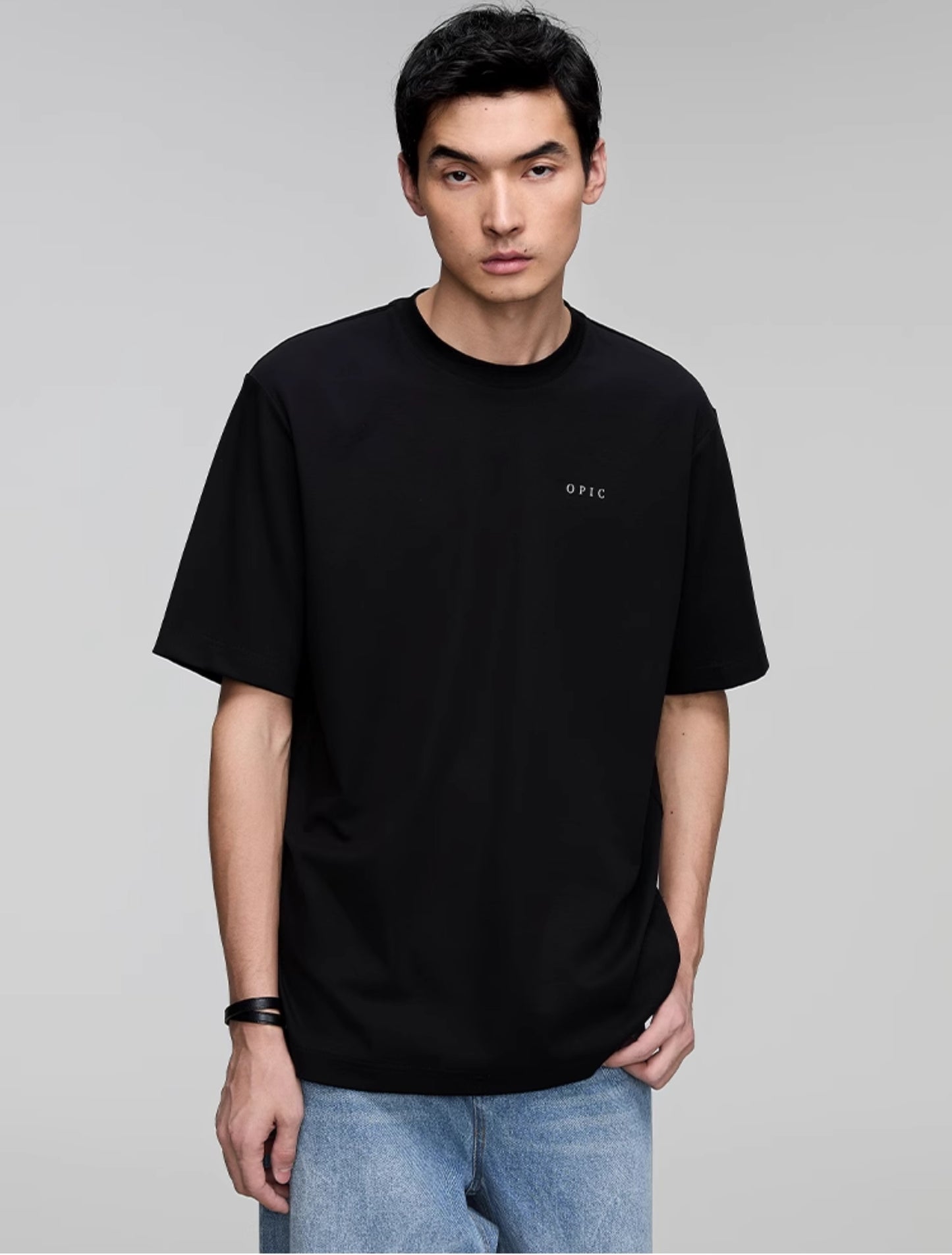 Round Neck Logo Print T-Shirt