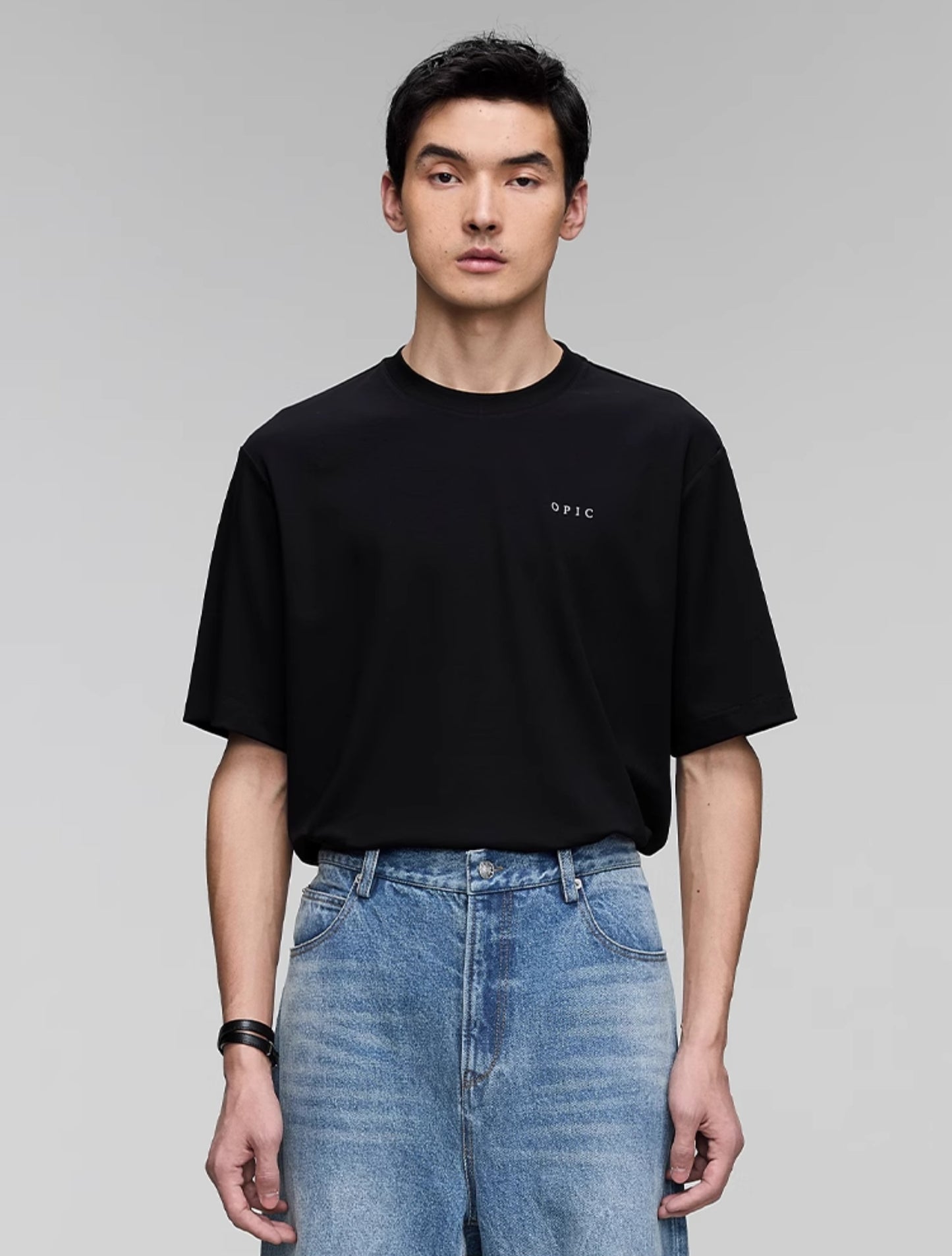 Round Neck Logo Print T-Shirt