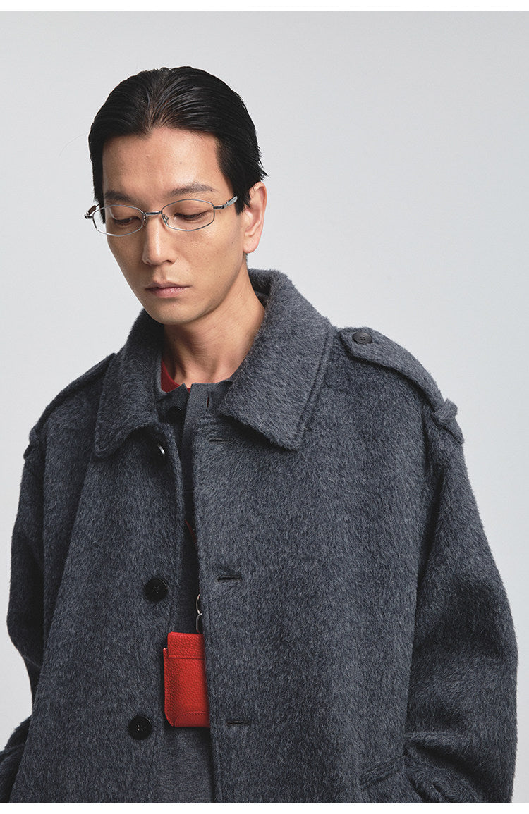 Single-faced Wool Coat