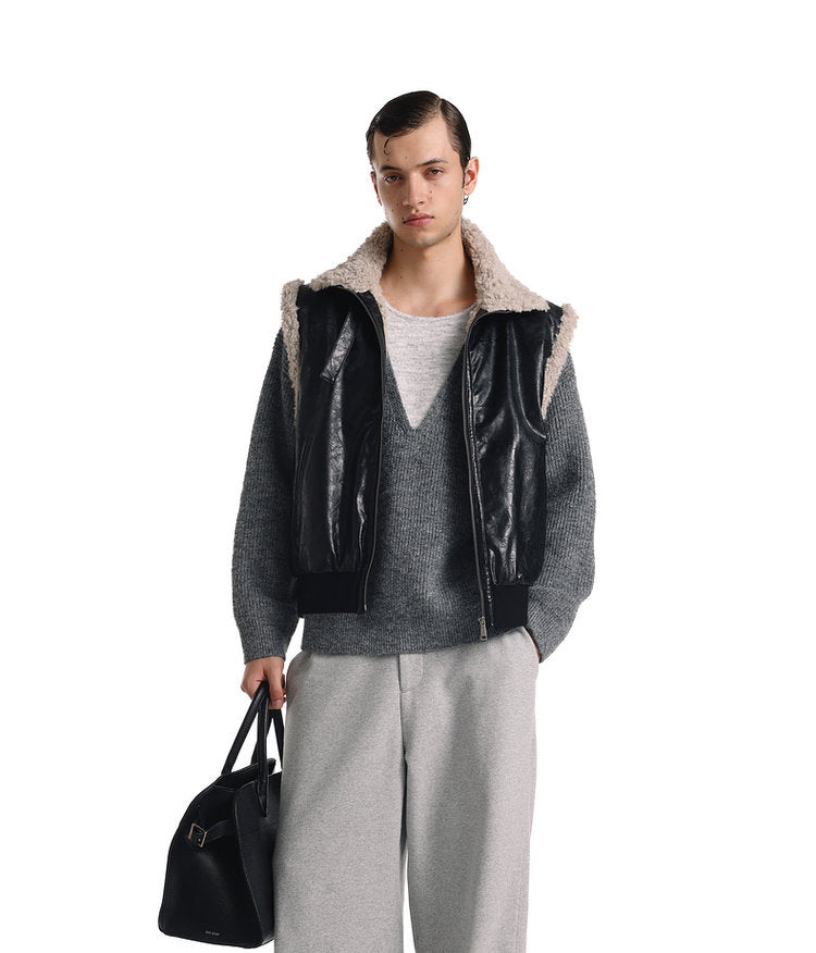 Vintage Stand Collar Vest