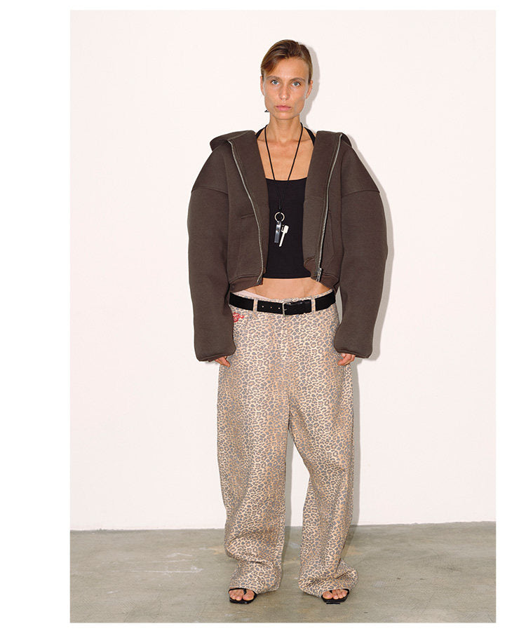 Oversized Zip-Up Sweatshirt