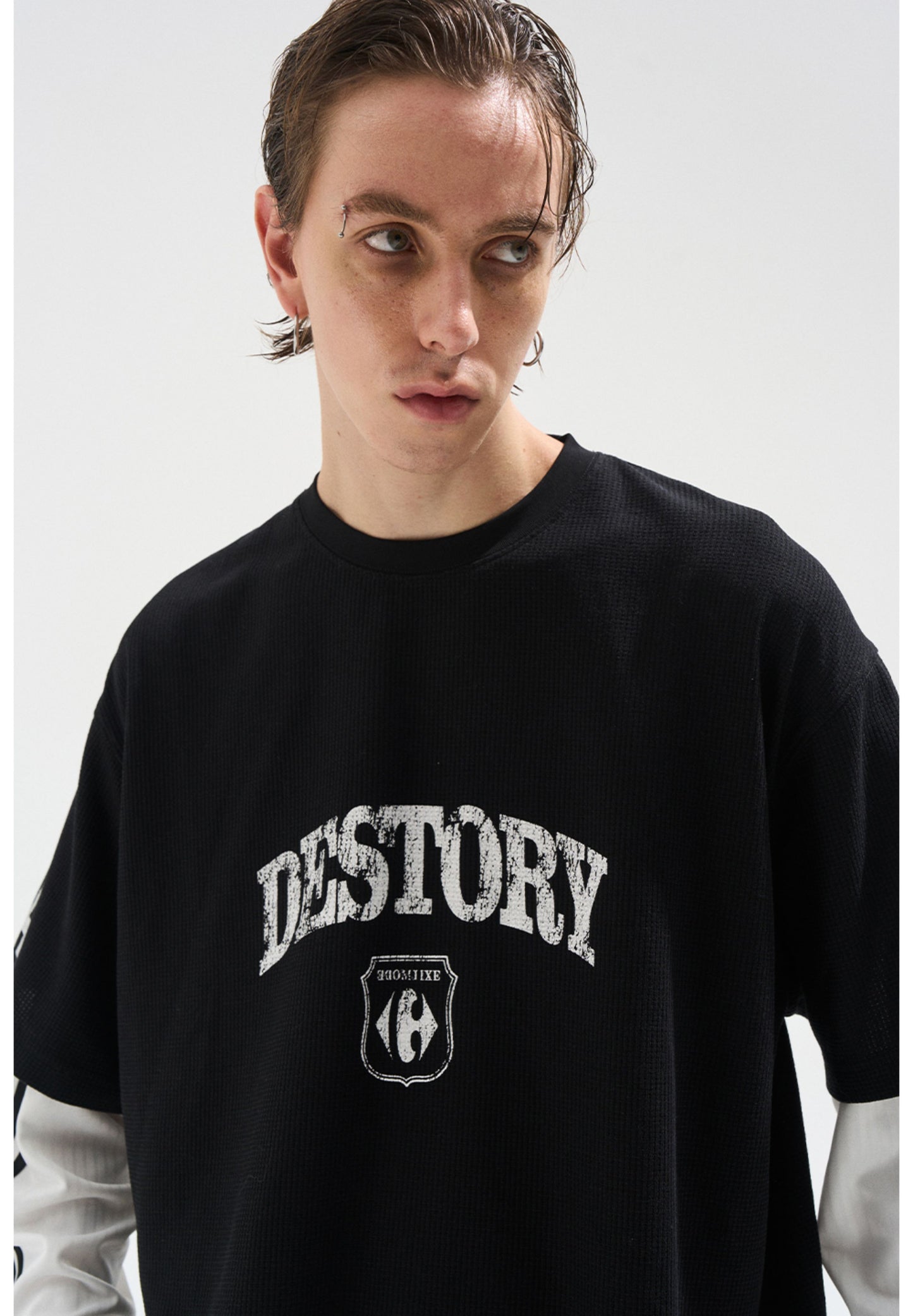 Fake Two-Piece Stitch T-Shirt