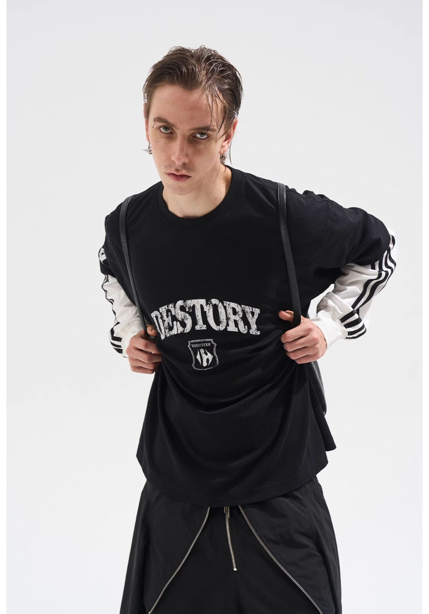 Fake Two-Piece Stitch T-Shirt