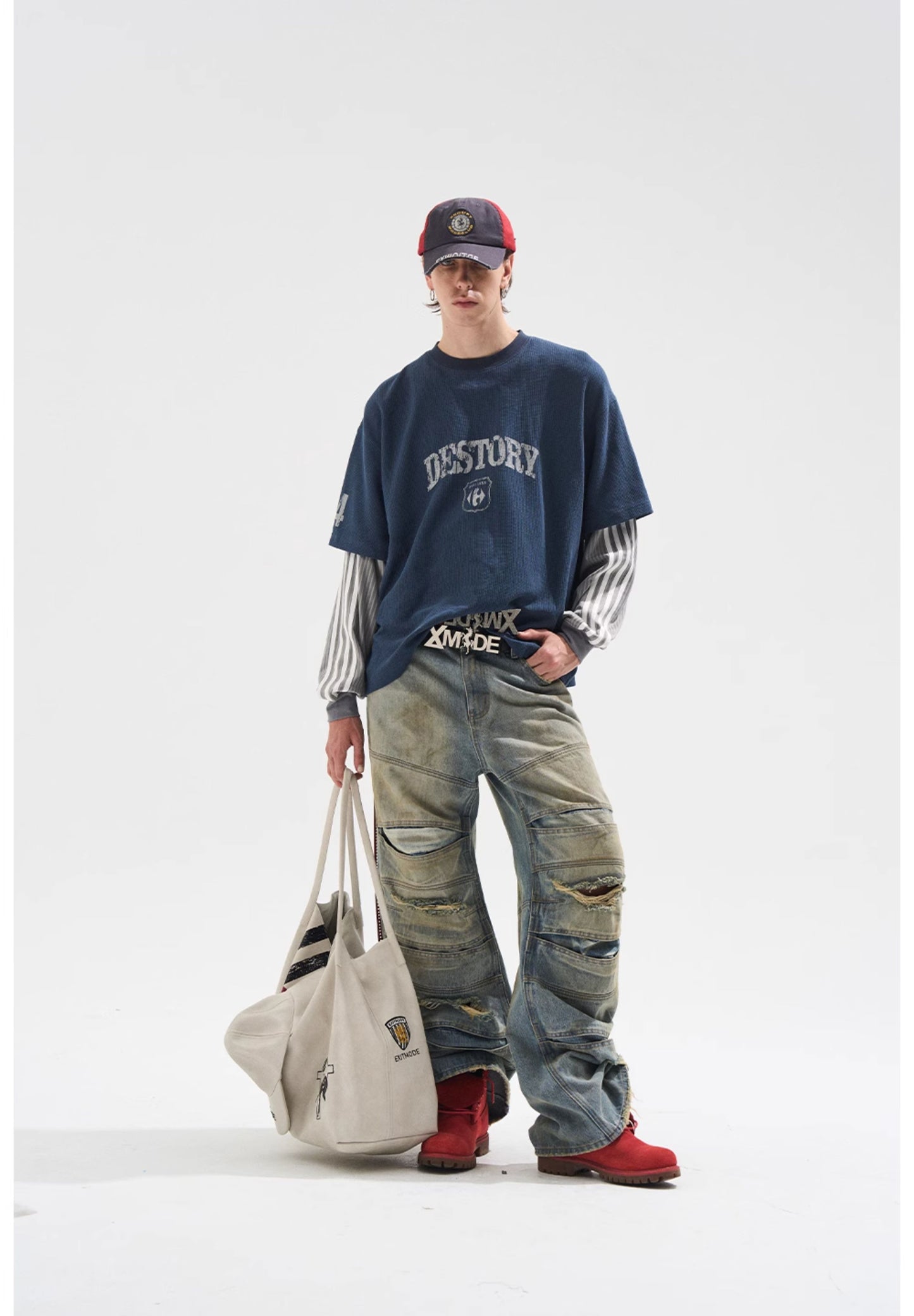 Fake Two-Piece Stitch T-Shirt