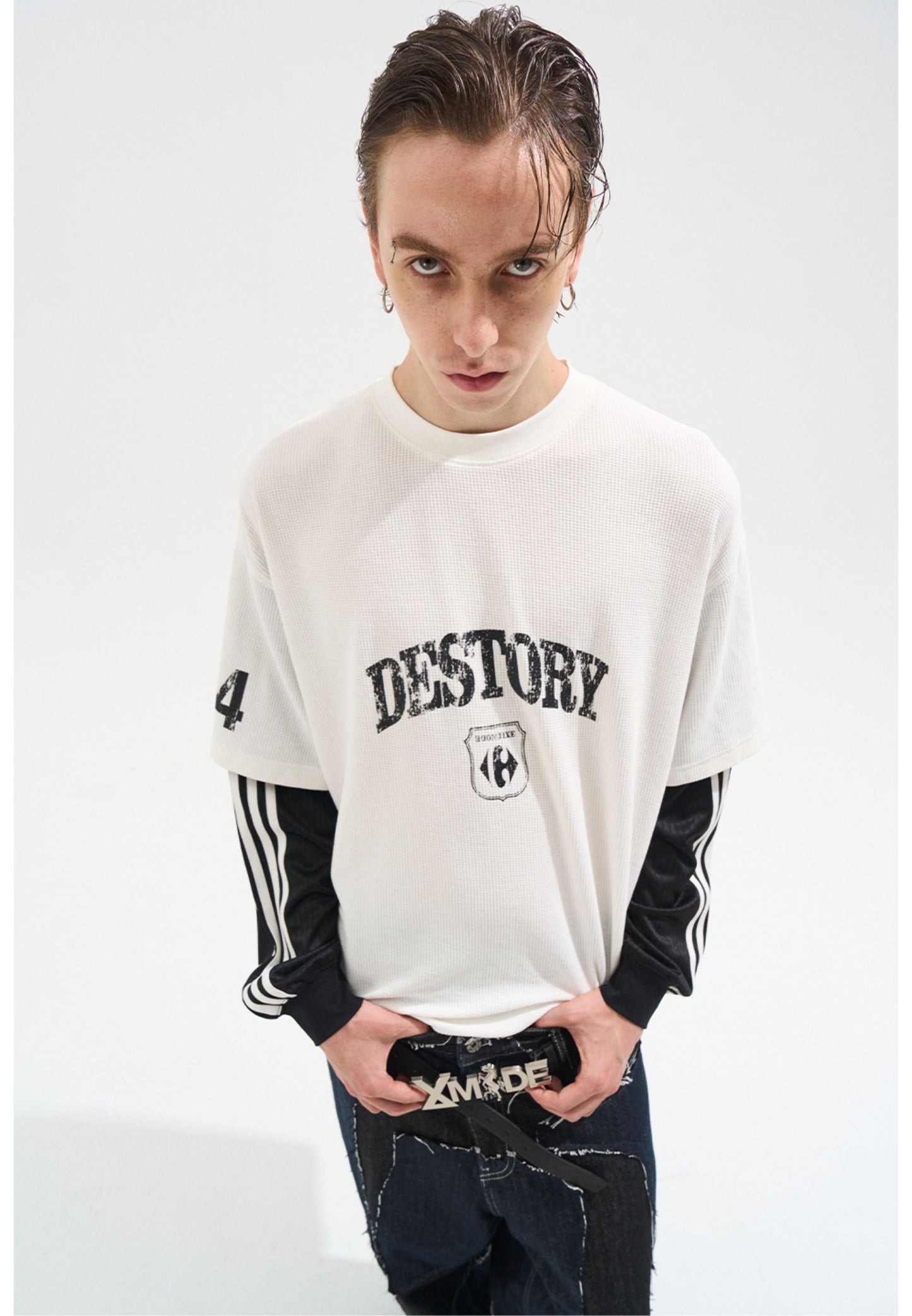 Fake Two-Piece Stitch T-Shirt