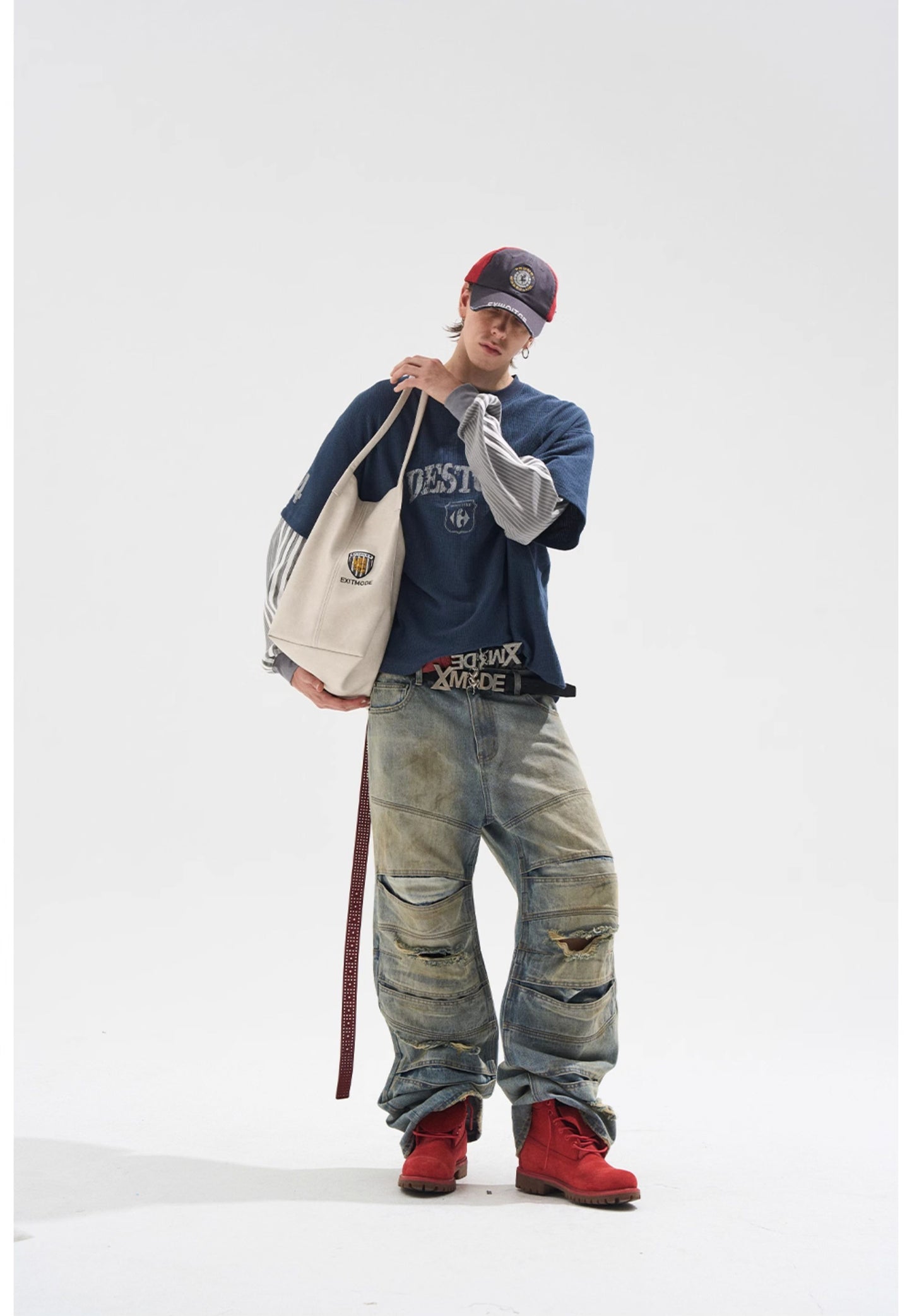 Fake Two-Piece Stitch T-Shirt