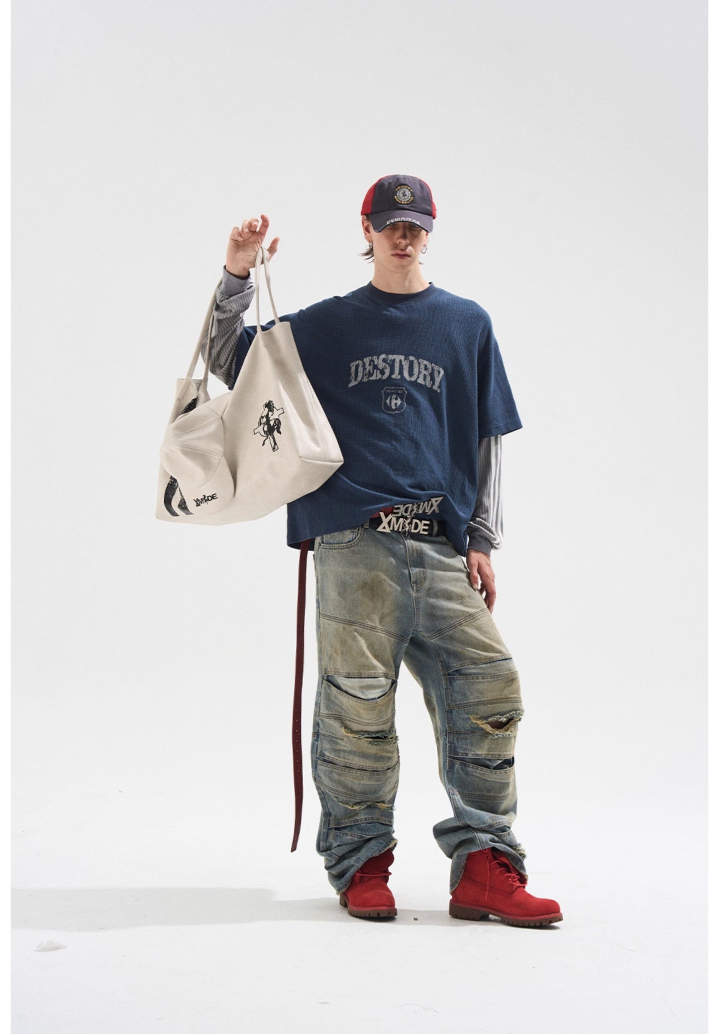 Fake Two-Piece Stitch T-Shirt