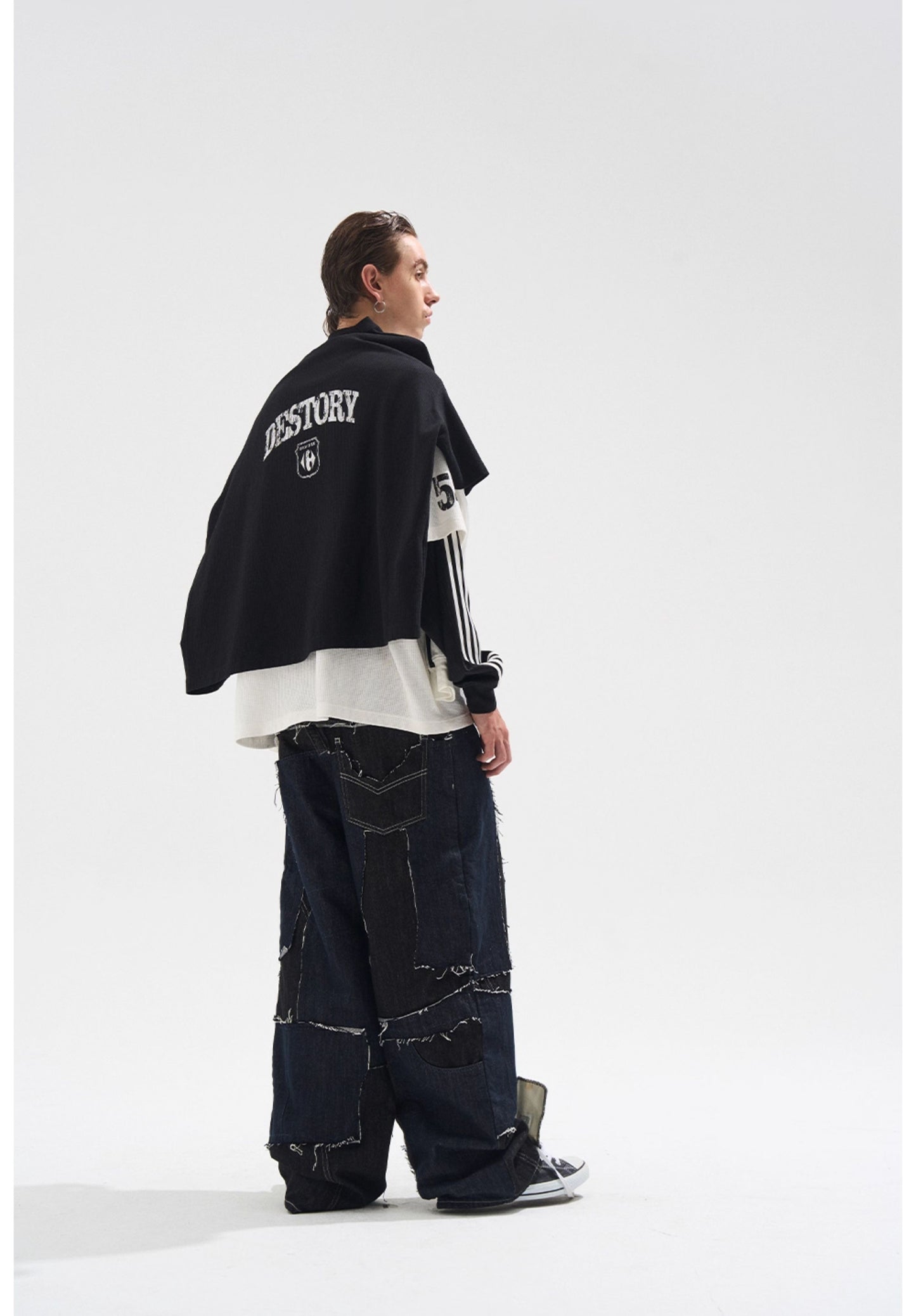 Fake Two-Piece Stitch T-Shirt