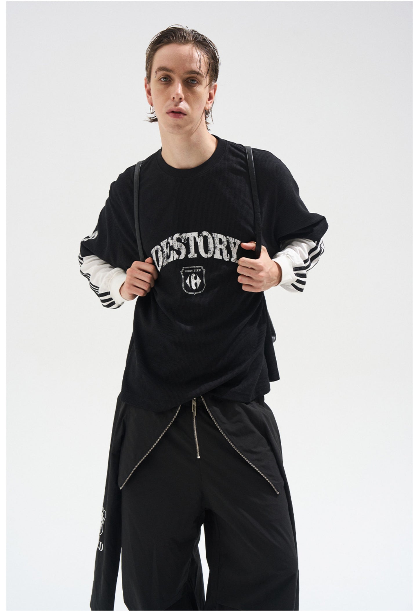 Fake Two-Piece Stitch T-Shirt