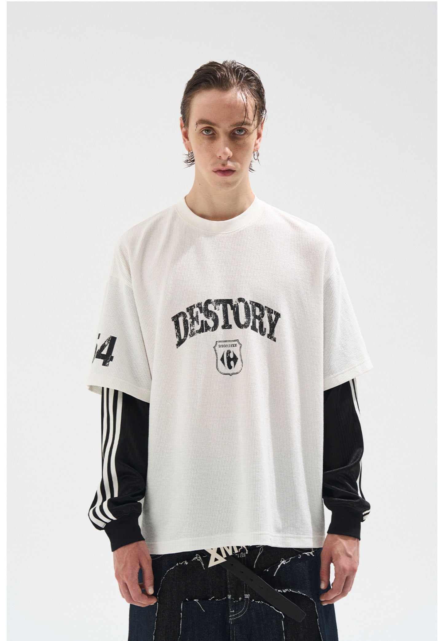 Fake Two-Piece Stitch T-Shirt