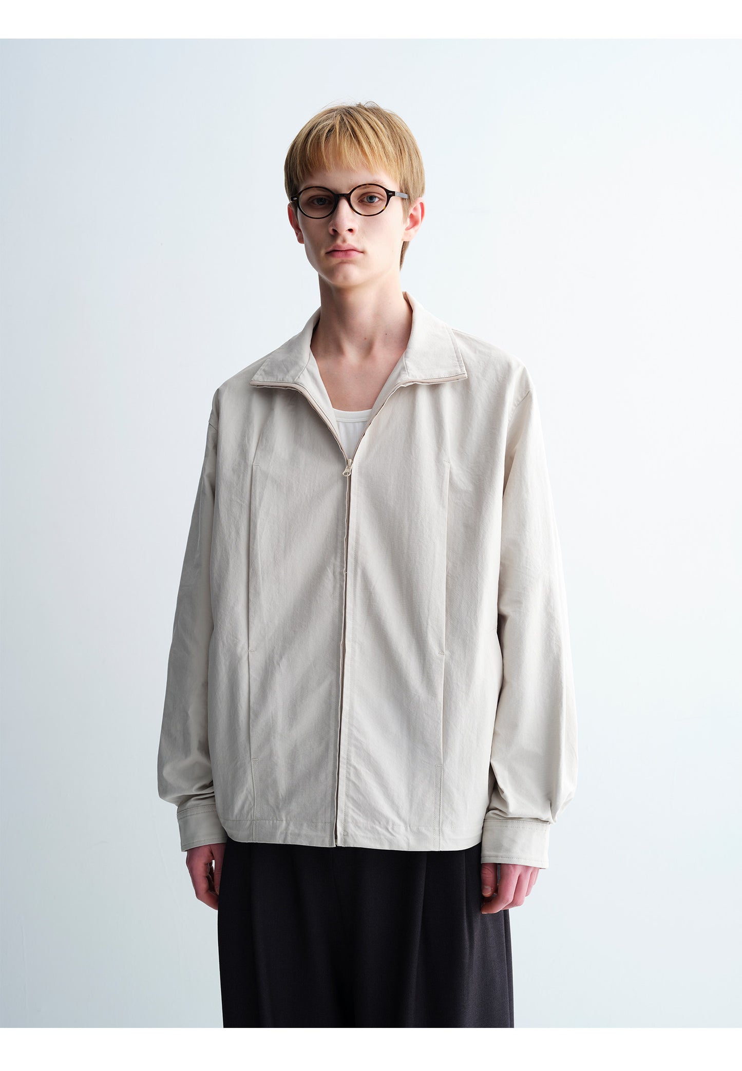 Pleated Pocket Casual Jacket