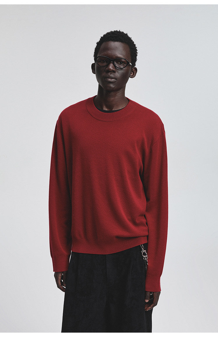 Silk-like Finish Classic Sweater