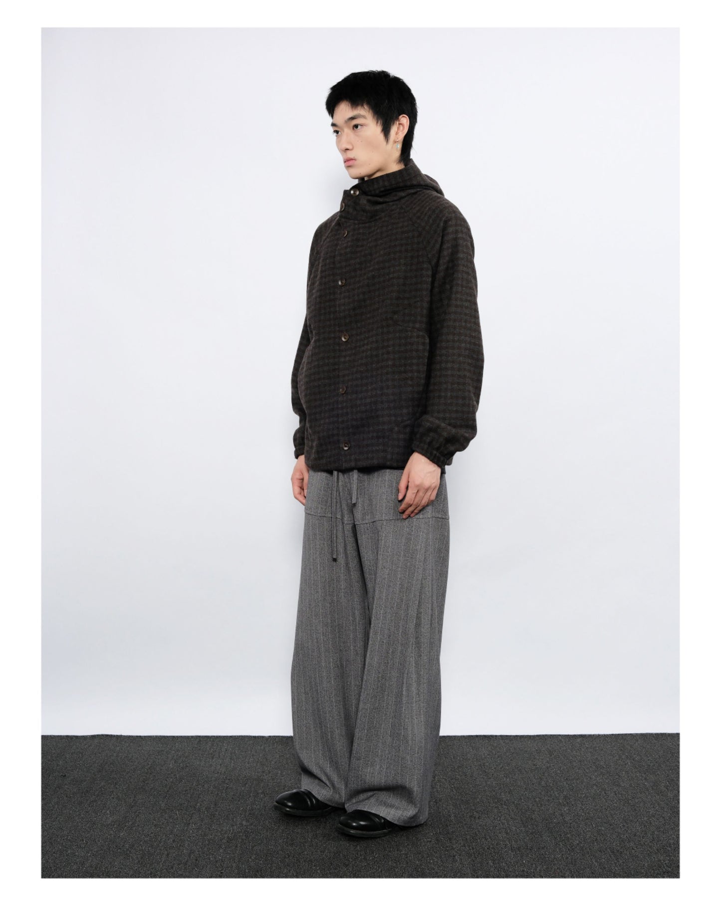 Checkered Hooded Jacket