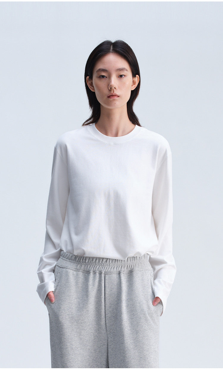 Stretch Knit Crew Neck T-Shirt