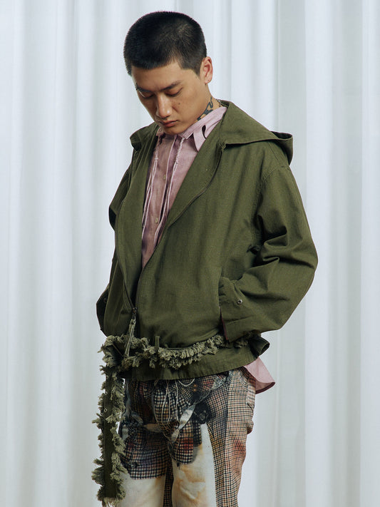 Tassel Large Hooded Jacket