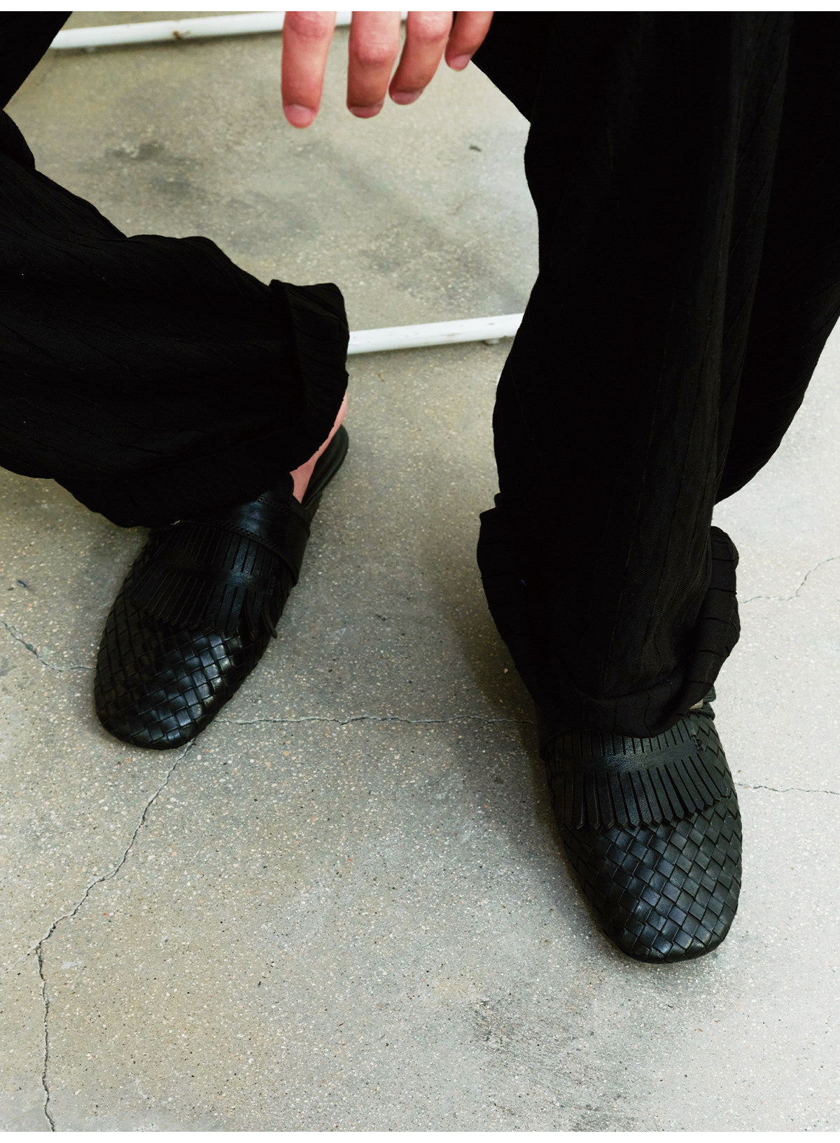 Leather Monk-Strap Sandals with Tassels