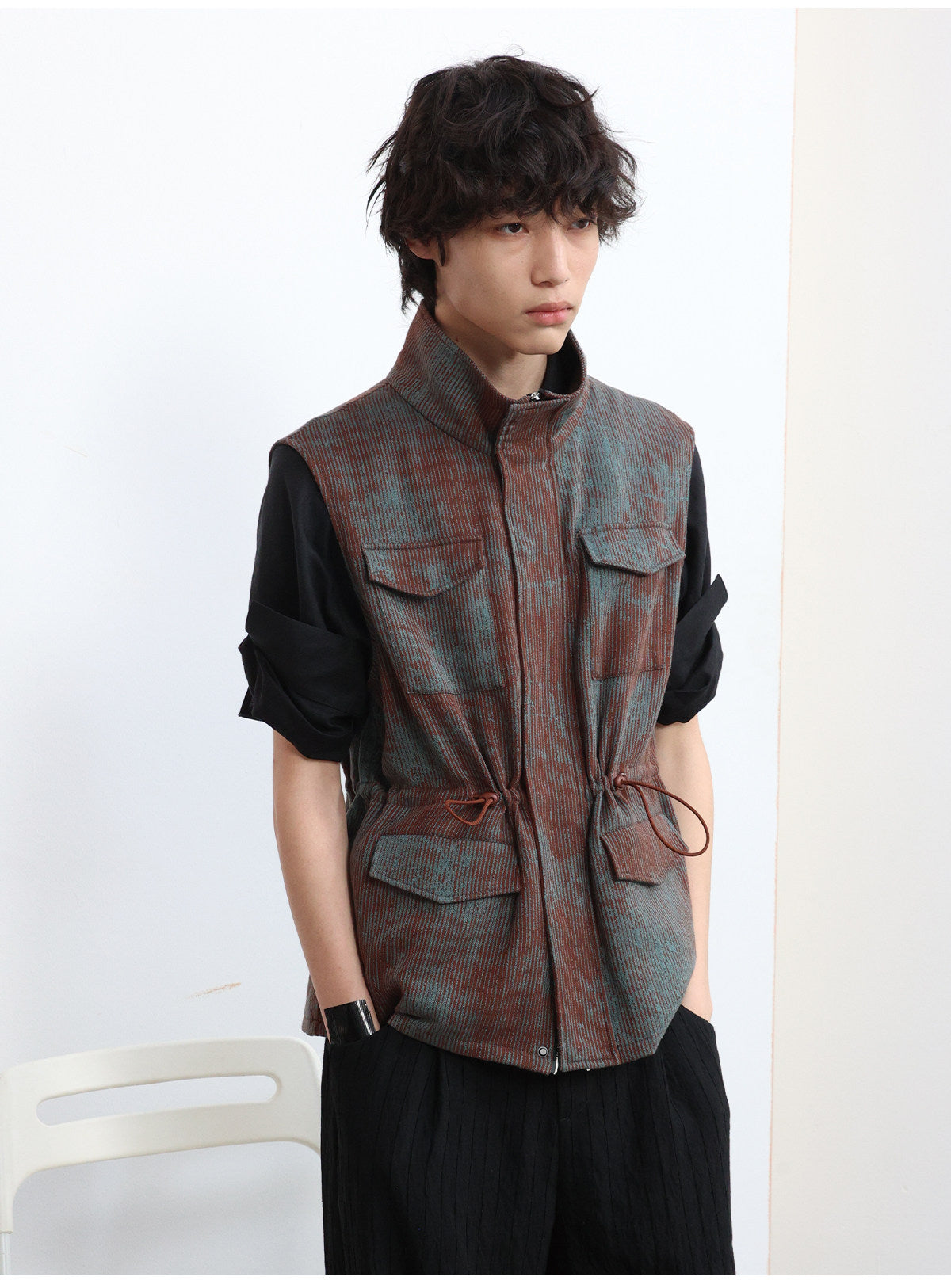 4-Pocket Drawstring Vest