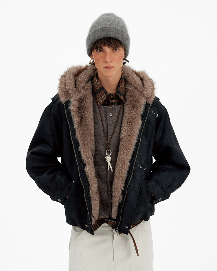 Metal Buckle Cotton Jacket