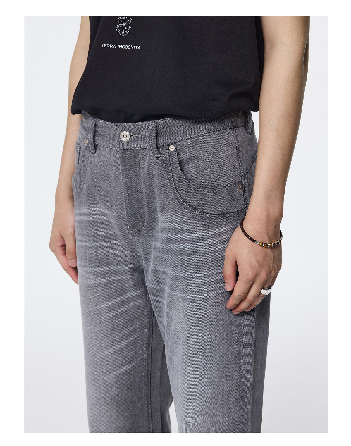 Vintage Water-Wash Slim Jeans