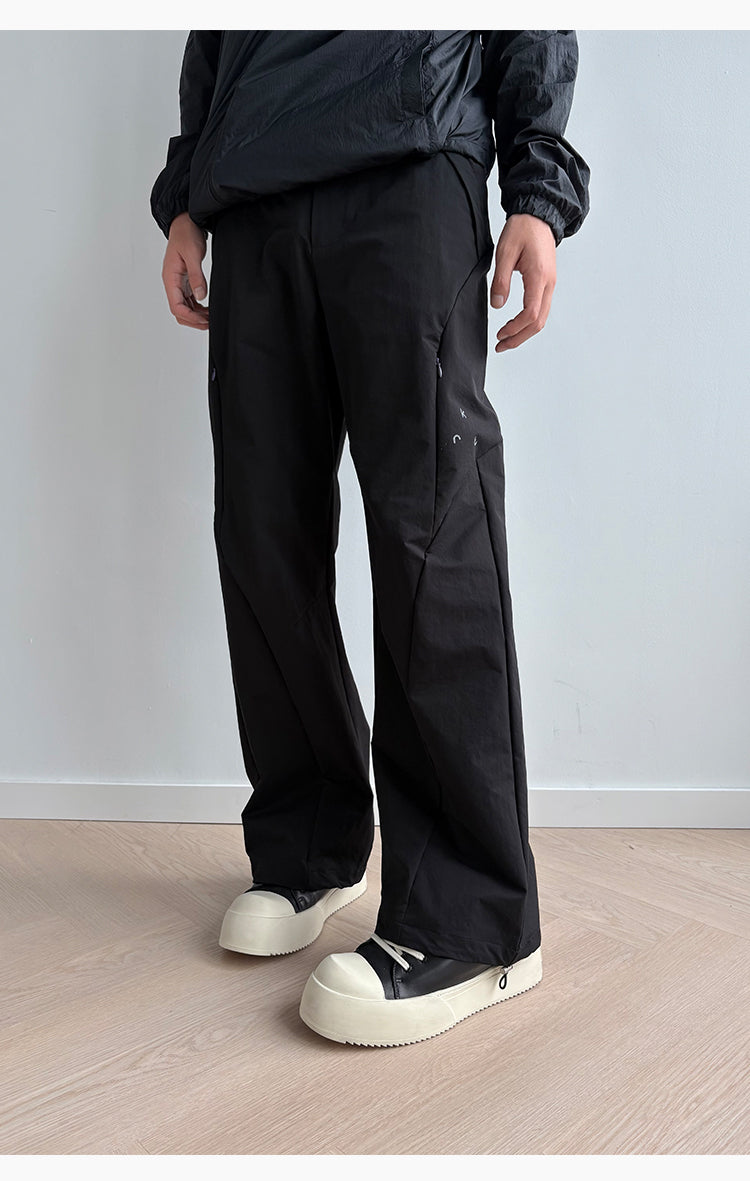 Water-repellent Zipper Casual Pants