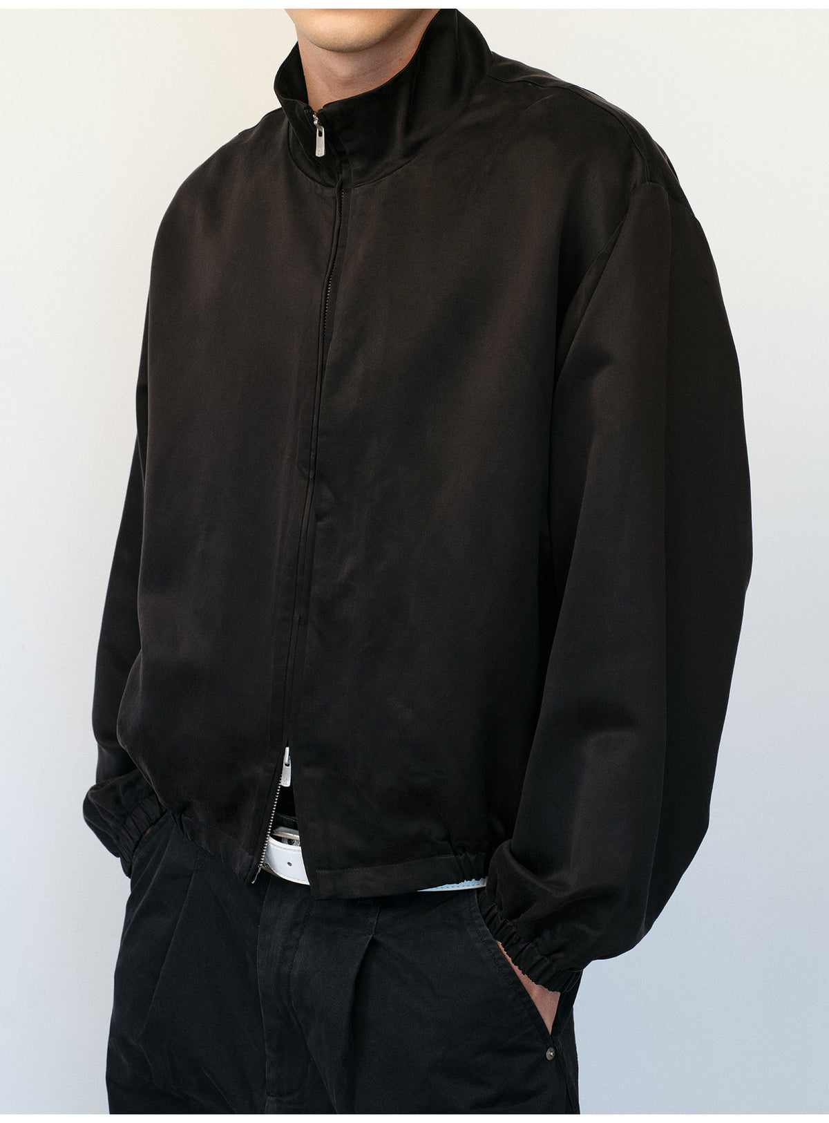 Haute Couture Stand-Collar Jacket
