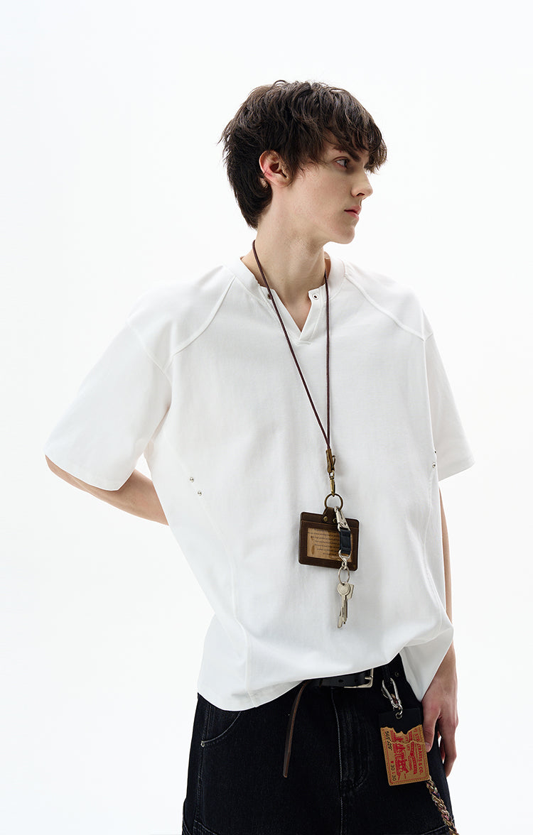 Deconstruction V-neck T-shirt