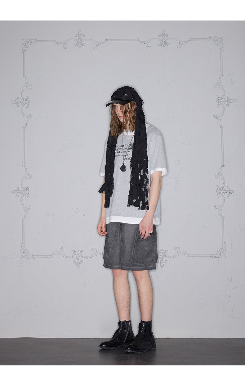 Faux two-piece T-shirt