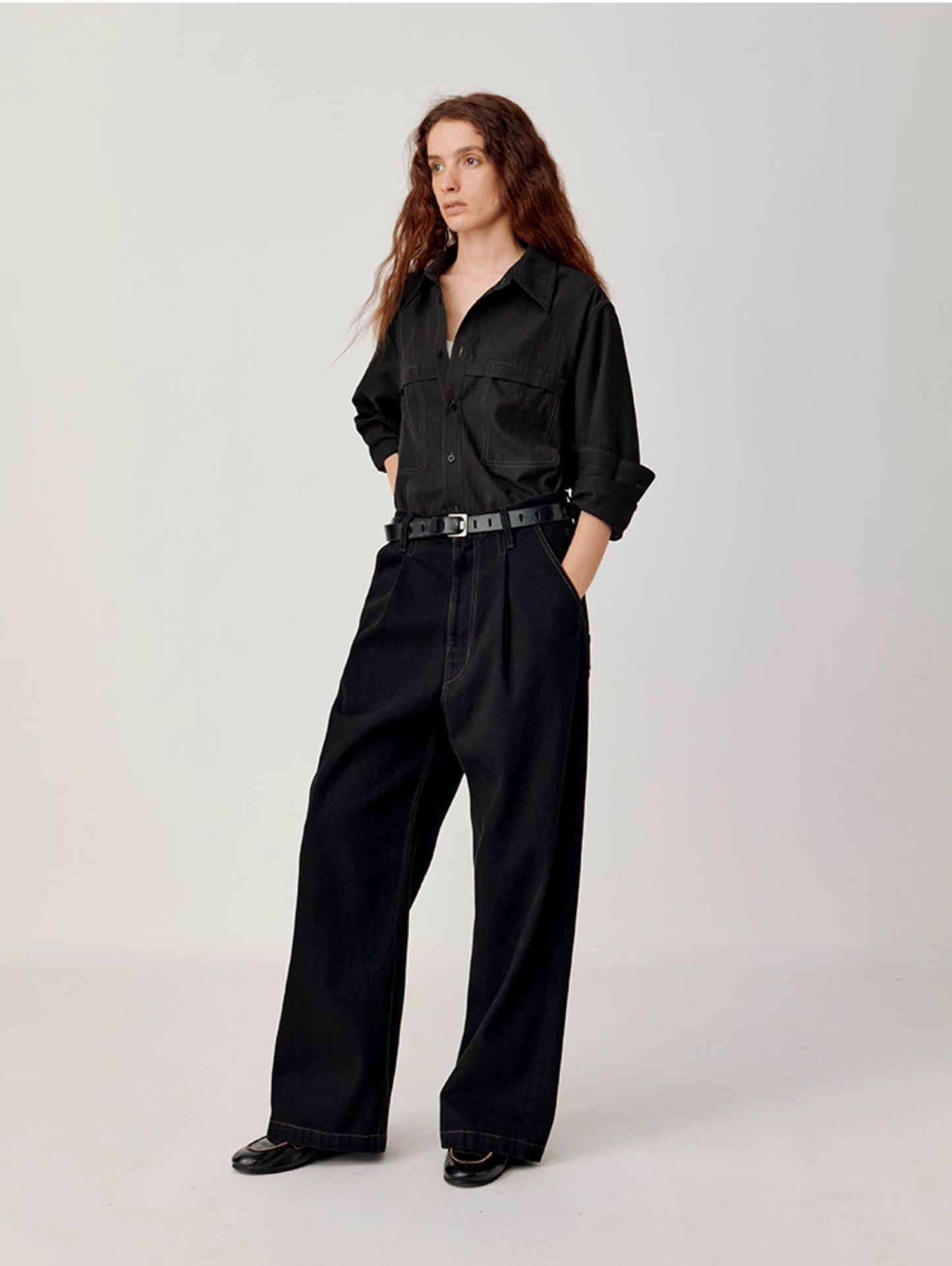 Shirt with patch pockets