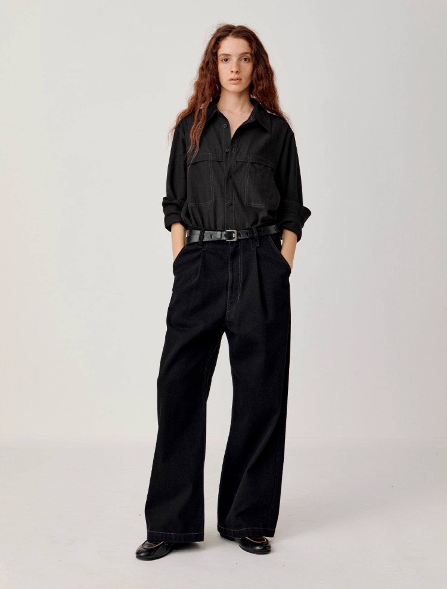 Shirt with patch pockets