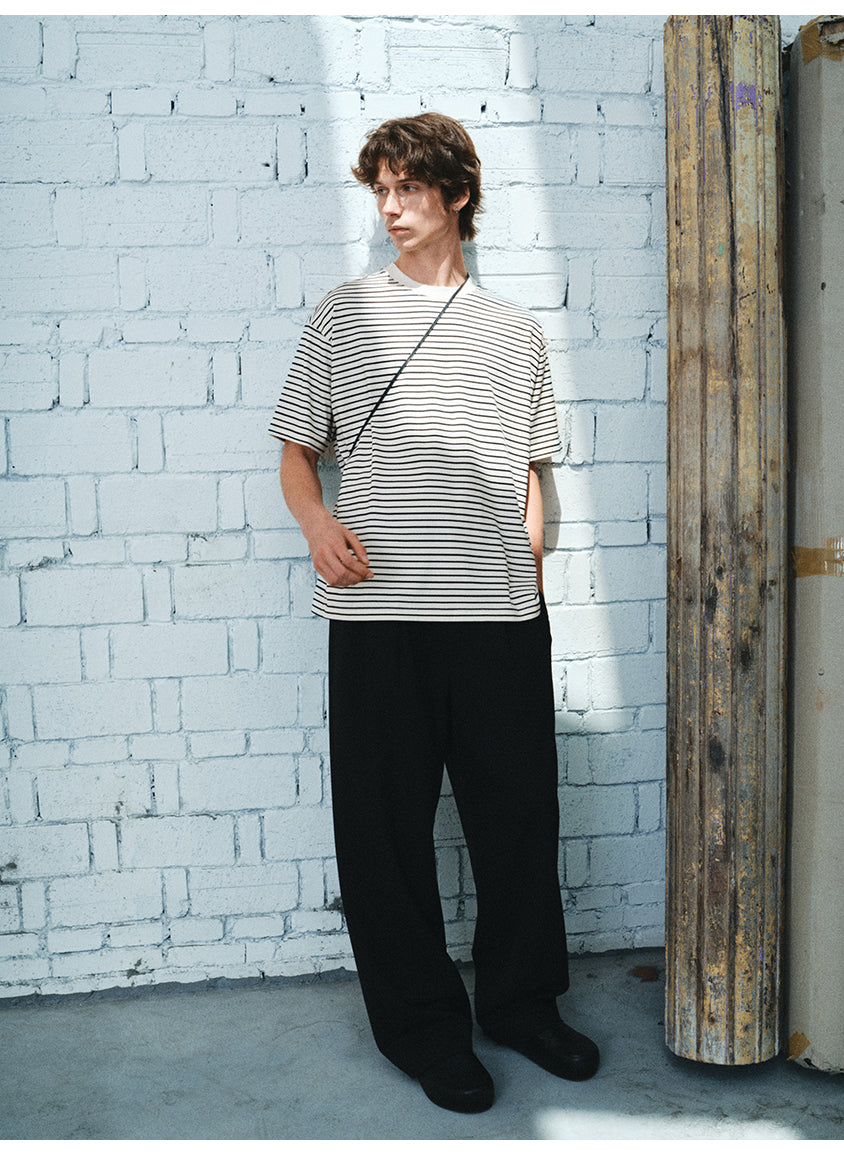 Striped Round Neck T-Shirt
