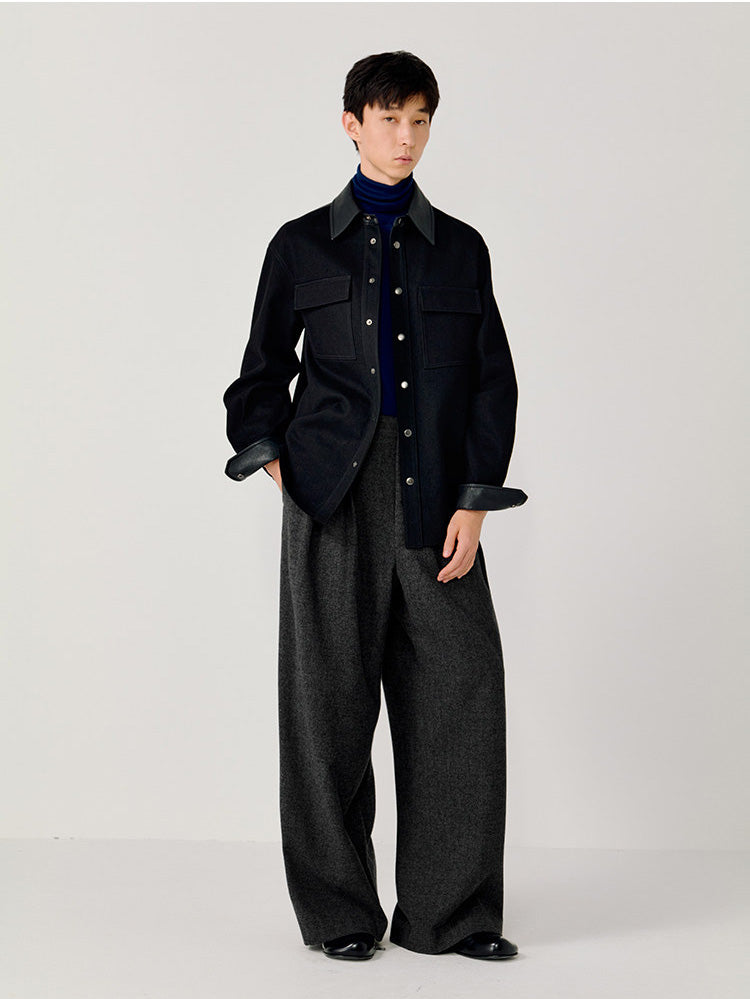 Pleated Adjustable Loose Casual Pants