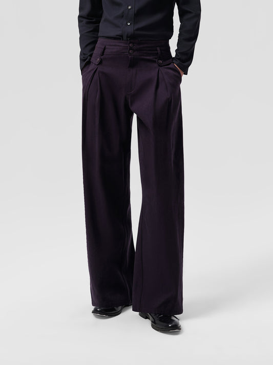 Double-Waist Casual Pants