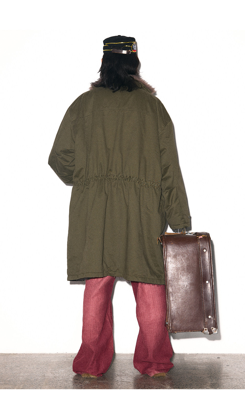 Mid-Length Workwear Overcoat