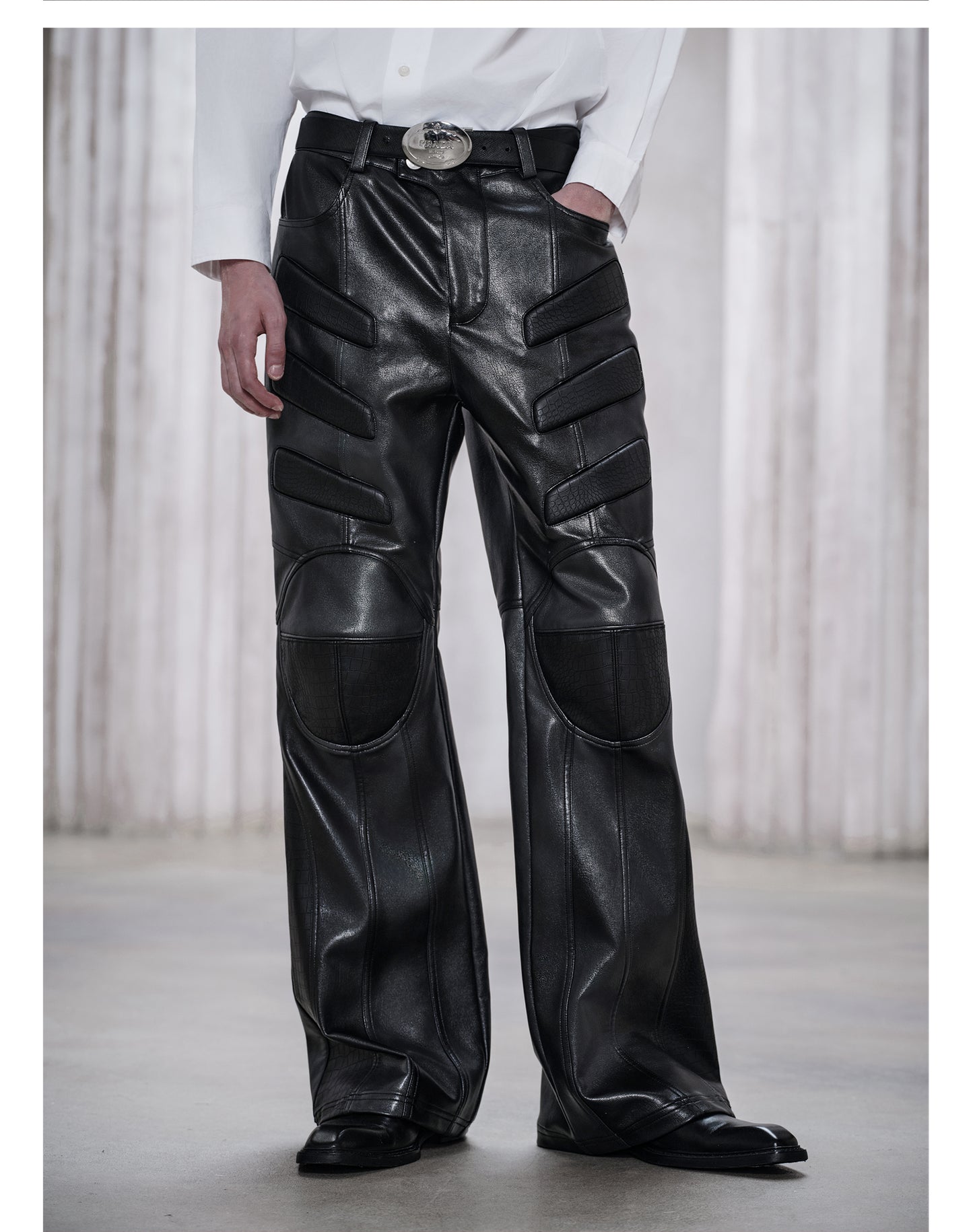 Motorcycle Rider Leather Pants