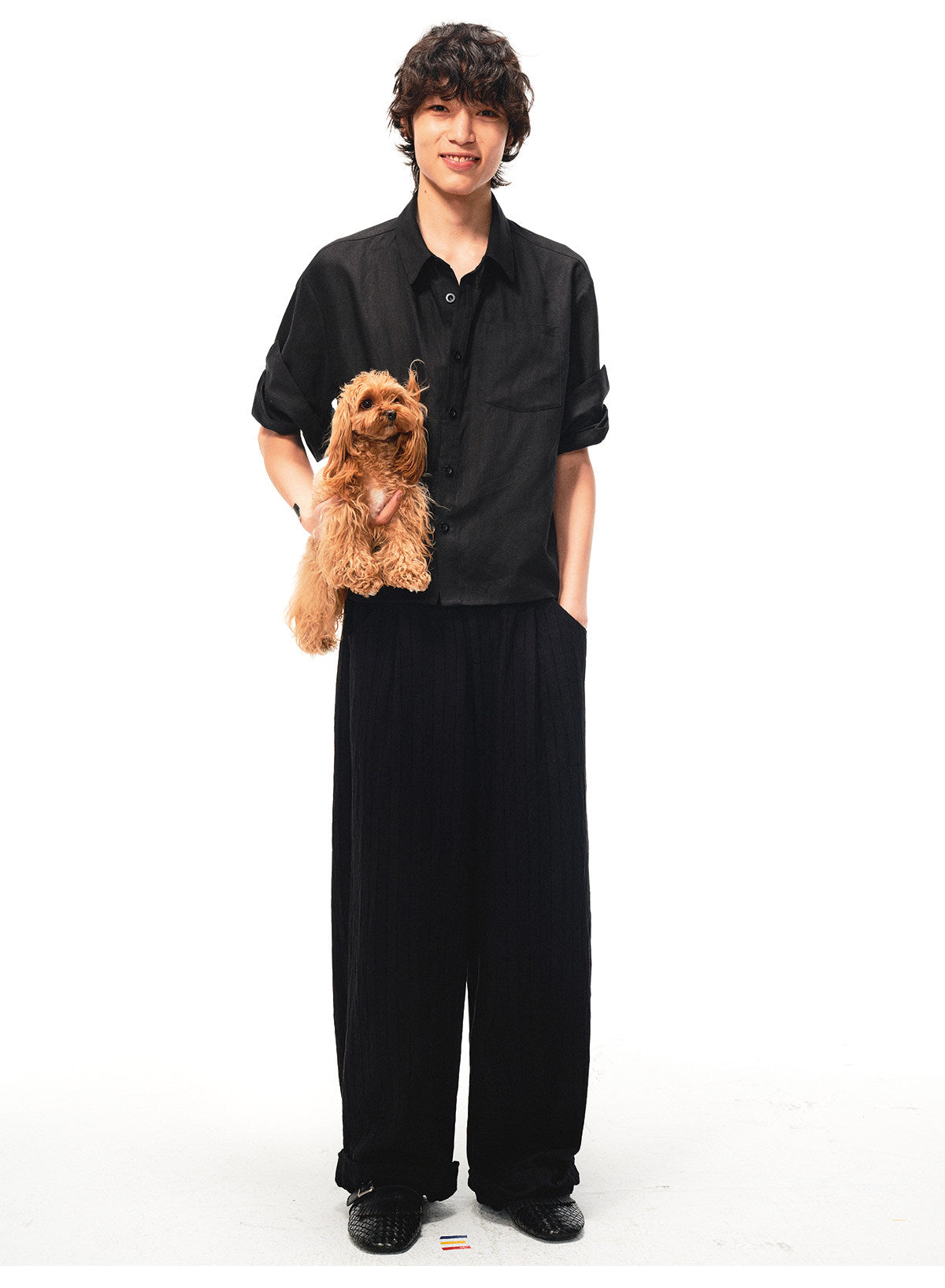 Tencel Linen Rolled-Cuff Shirt