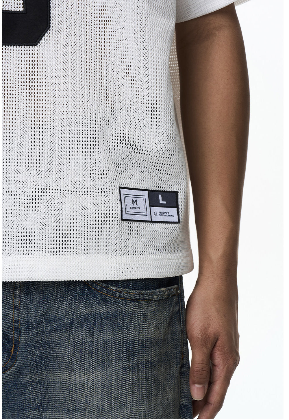 Mesh Hole Loose Fit T-shirt