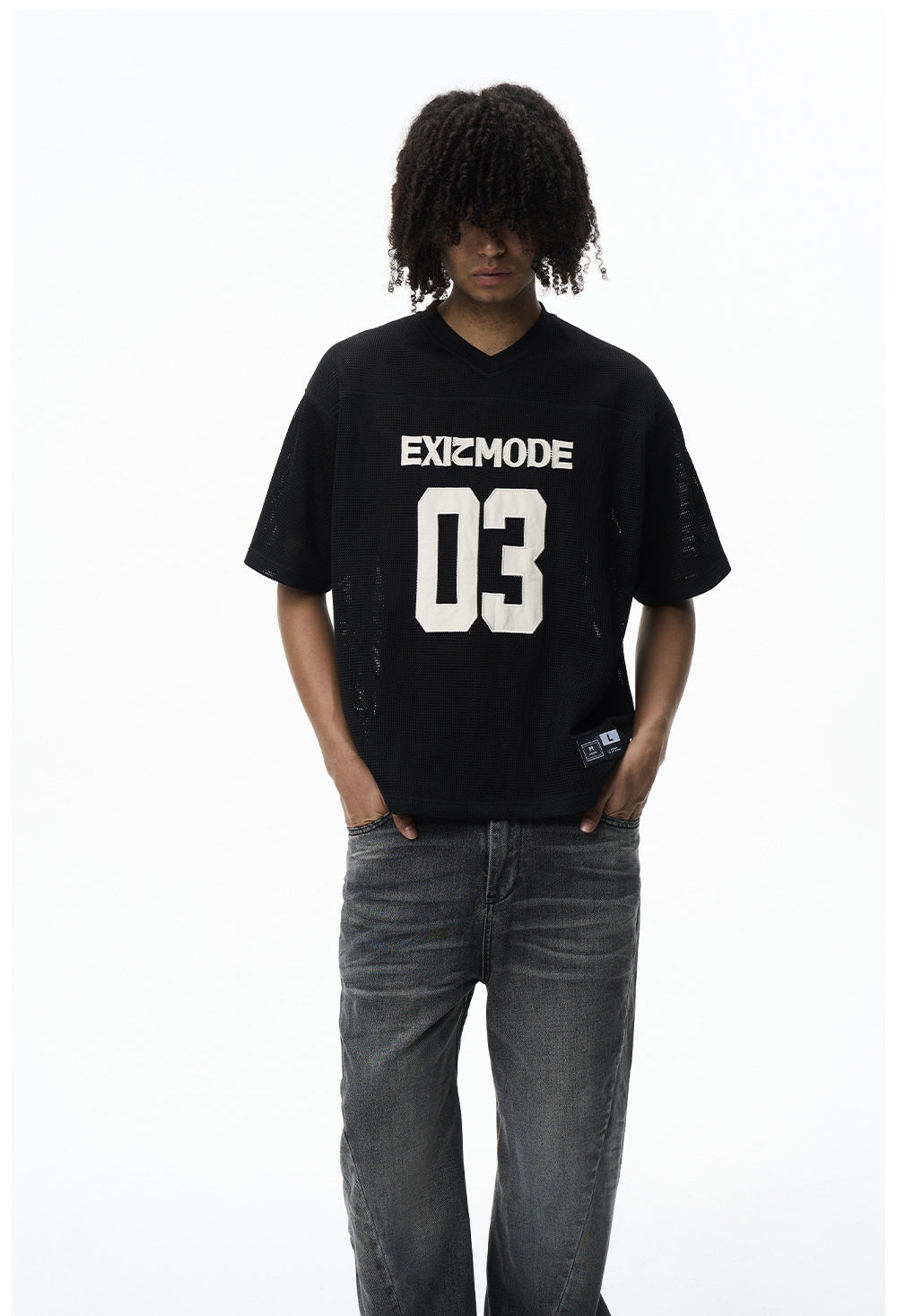 Mesh Hole Loose Fit T-shirt