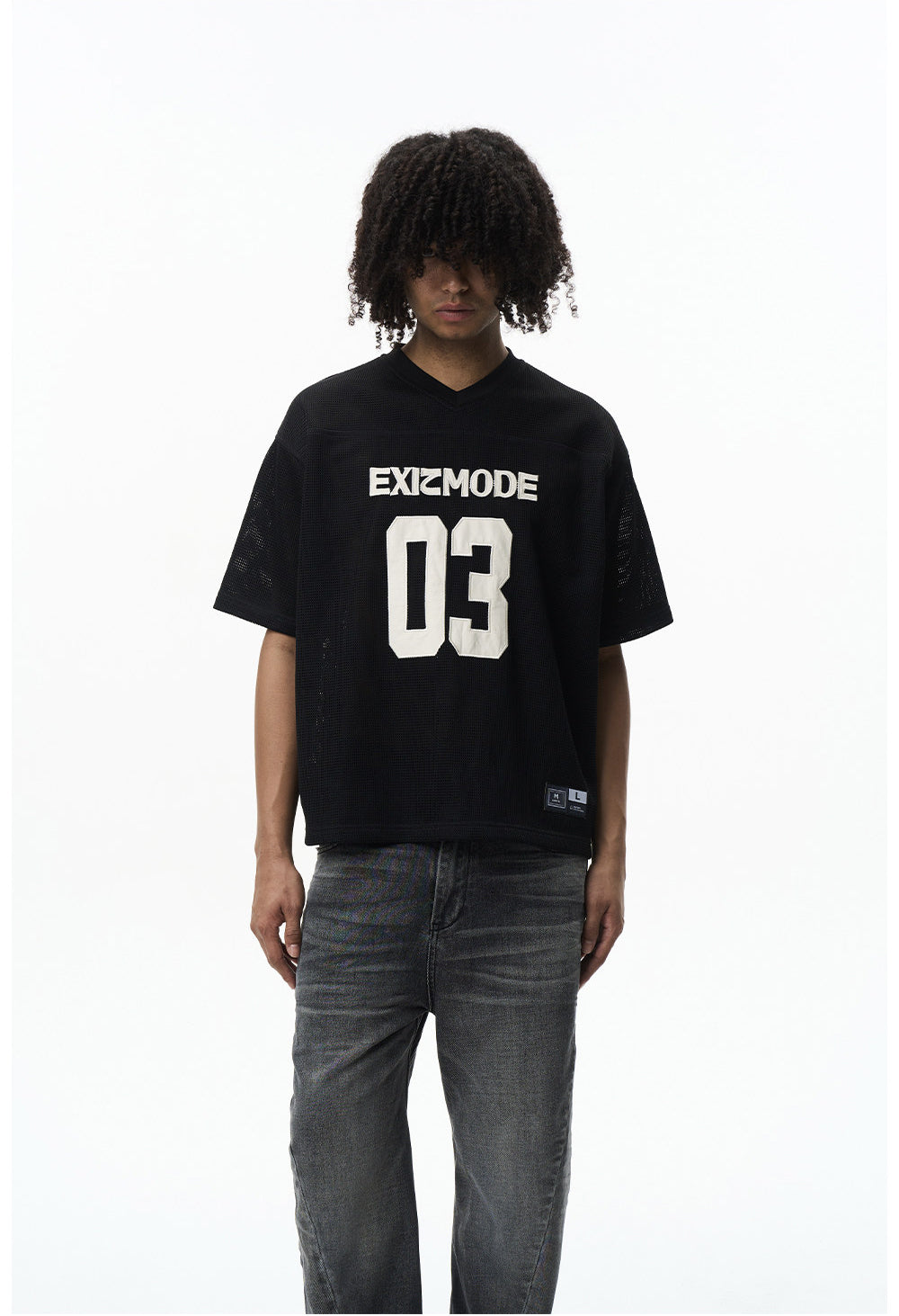 Mesh Hole Loose Fit T-shirt