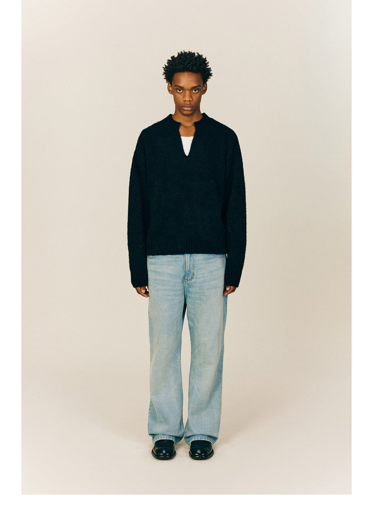 V-Neck Pullover Sweater