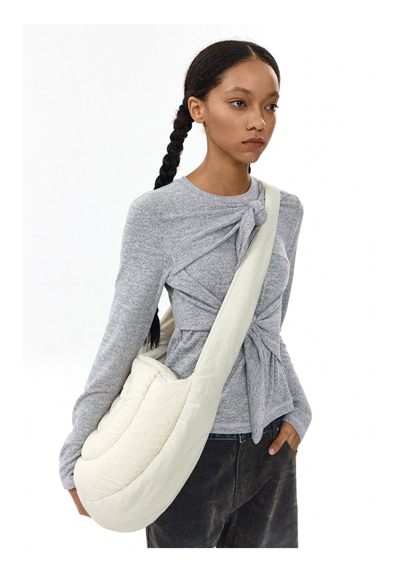 Cotton shoulder bag