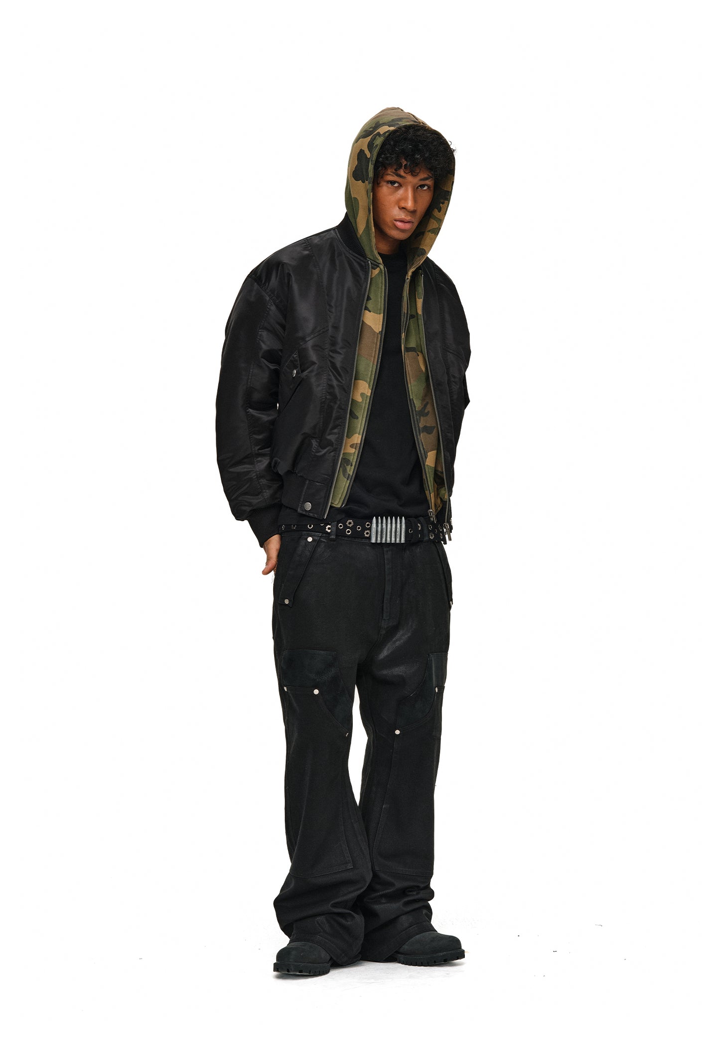 Fake Two-Piece Flight Jacket