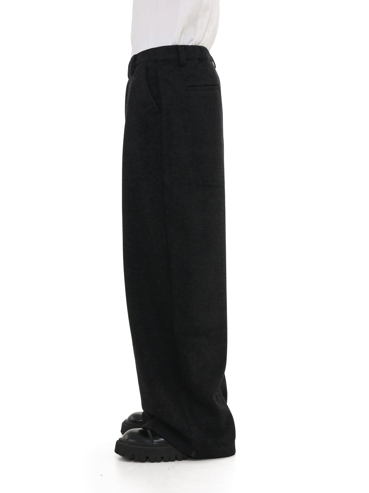 Elastic Waist Wide Leg Casual Pants